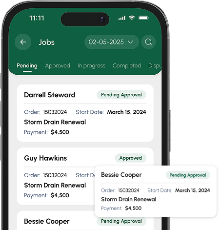 Phone with interface of TradeSafe program